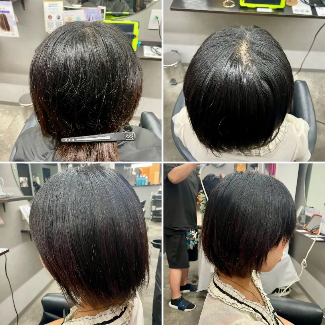 パーマ 縮毛矯正 ストレートパーマ 縮毛矯正 ヘアセット 🌹ミラクル美容師 🌹ブリーチ✨くっぽのヘアスタイル