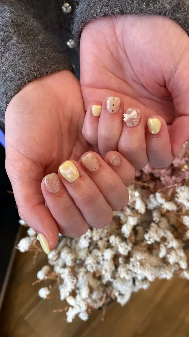 ネイル ハンドネイル crystal ⭐︎ colorのネイルデザイン