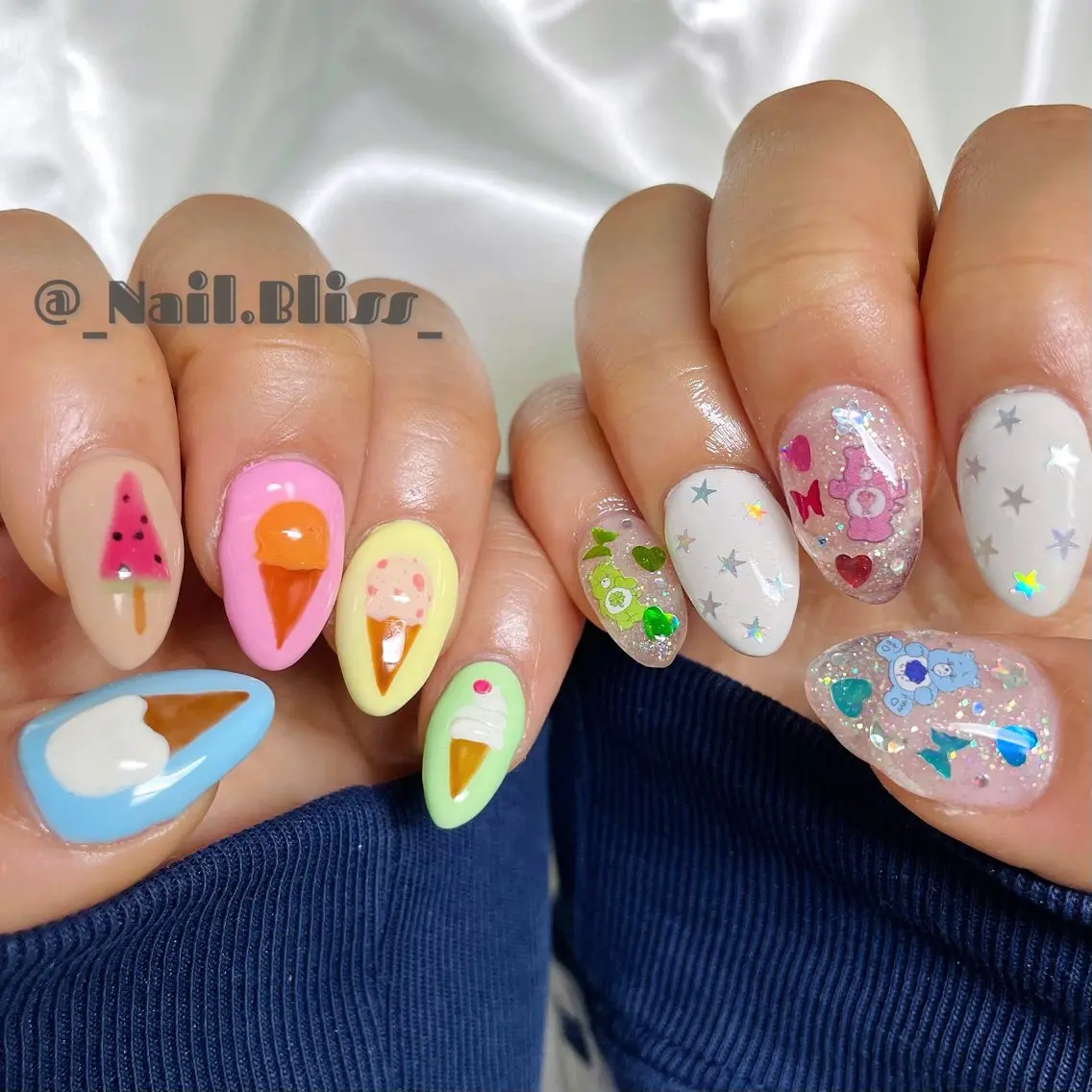 ネイル 持ち込み ハンドネイル NAIL BLISSのネイルデザイン