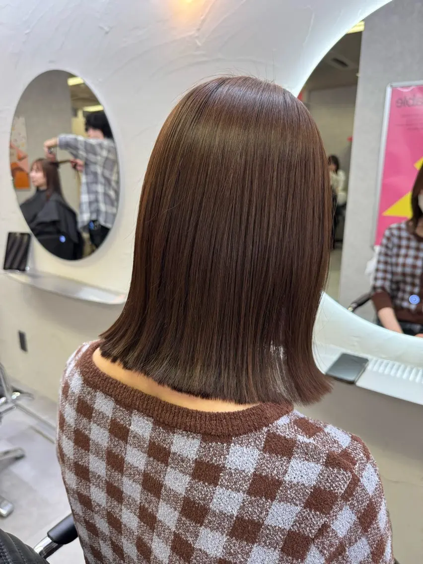 ミディアム パーマ ヘアアレンジ ヘアカラー Hz【ヘルツ】 masakiのヘアスタイル