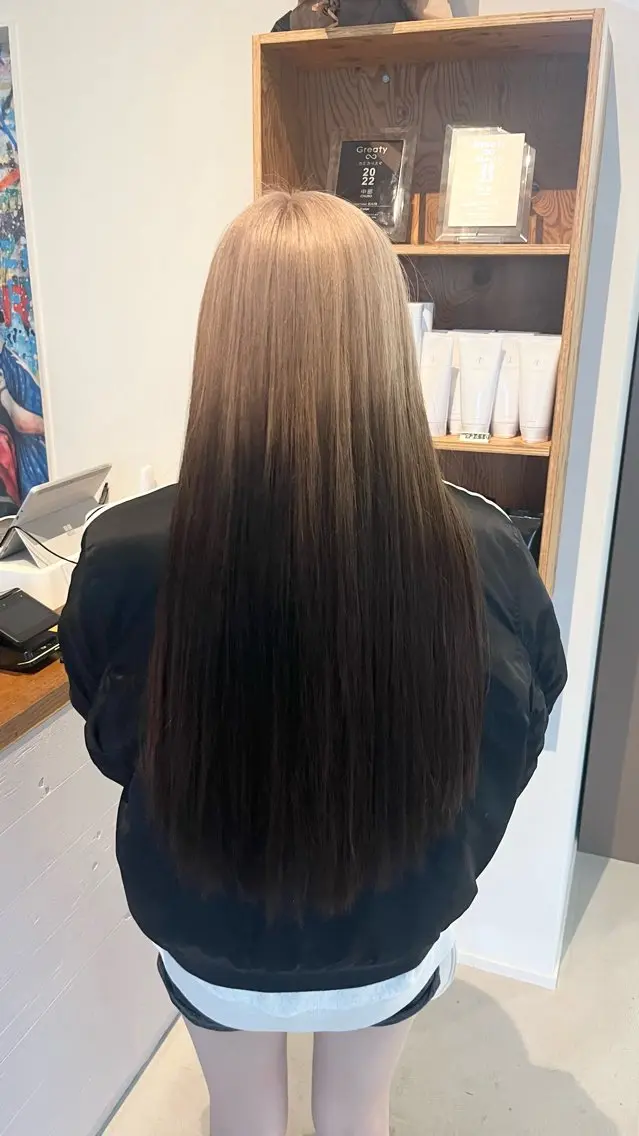 カラー 透明感カラー 結羽愛のヘアスタイル