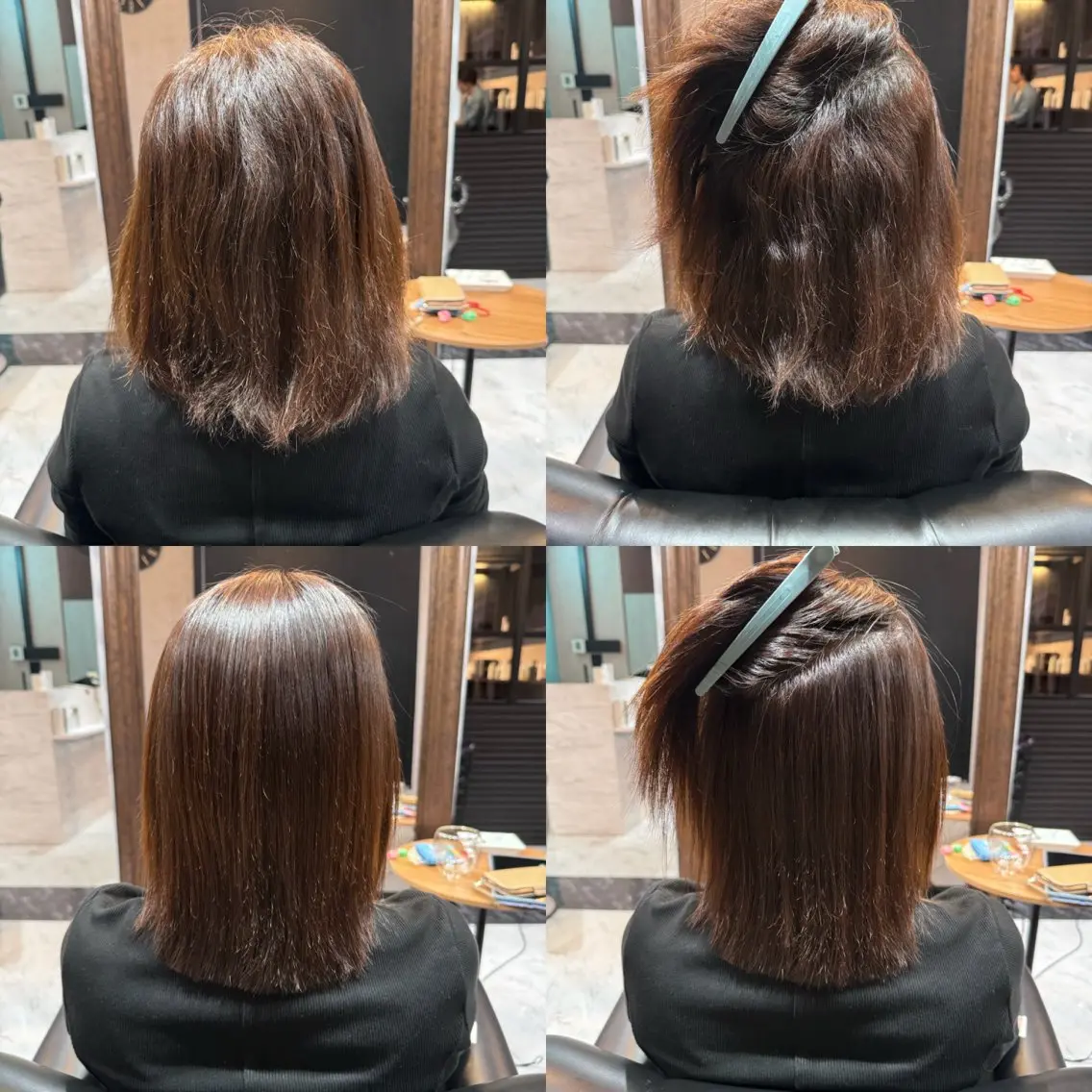ミディアム 縮毛矯正 LuanaTOKYO 都築佑汰のヘアスタイル