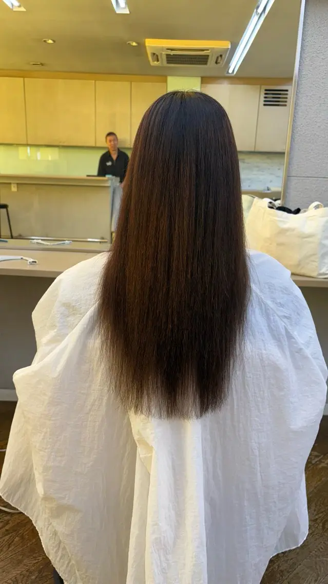 ロング 縮毛矯正 🩵り ん🦋のヘアスタイル