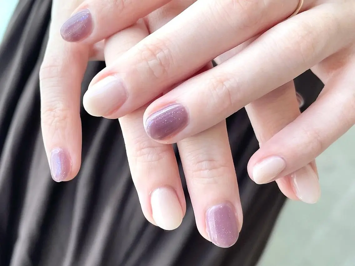 ネイル ワンカラーネイル モデル募集🍑渋谷 Nanamiのネイルデザイン