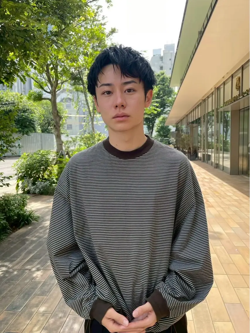 ショート パーマ メンズ 🌀渋谷メンズヘア 🌀河野瑠太のヘアスタイル