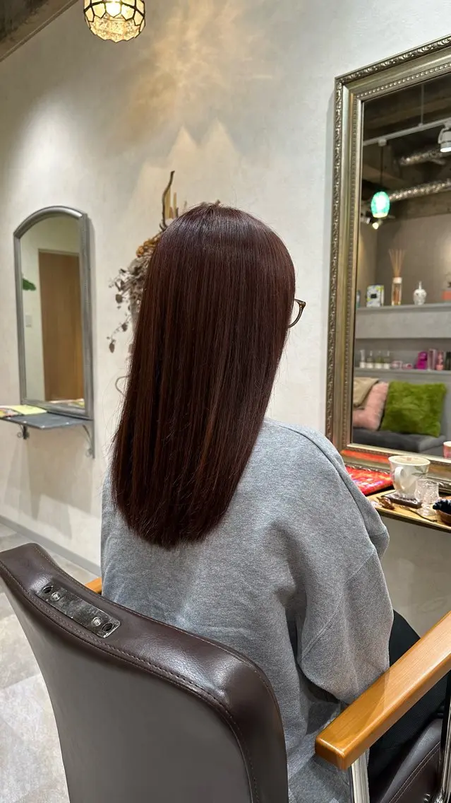 ロング ヘアカラー トリートメント REGO Hair &eye salonのヘアスタイル