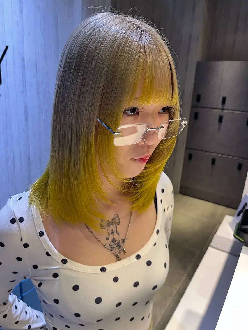 ロング カラー ヘアアレンジ ヘアカラー 🐾カラーモデル募集 中🐈⬛藤川 千誉のヘアスタイル