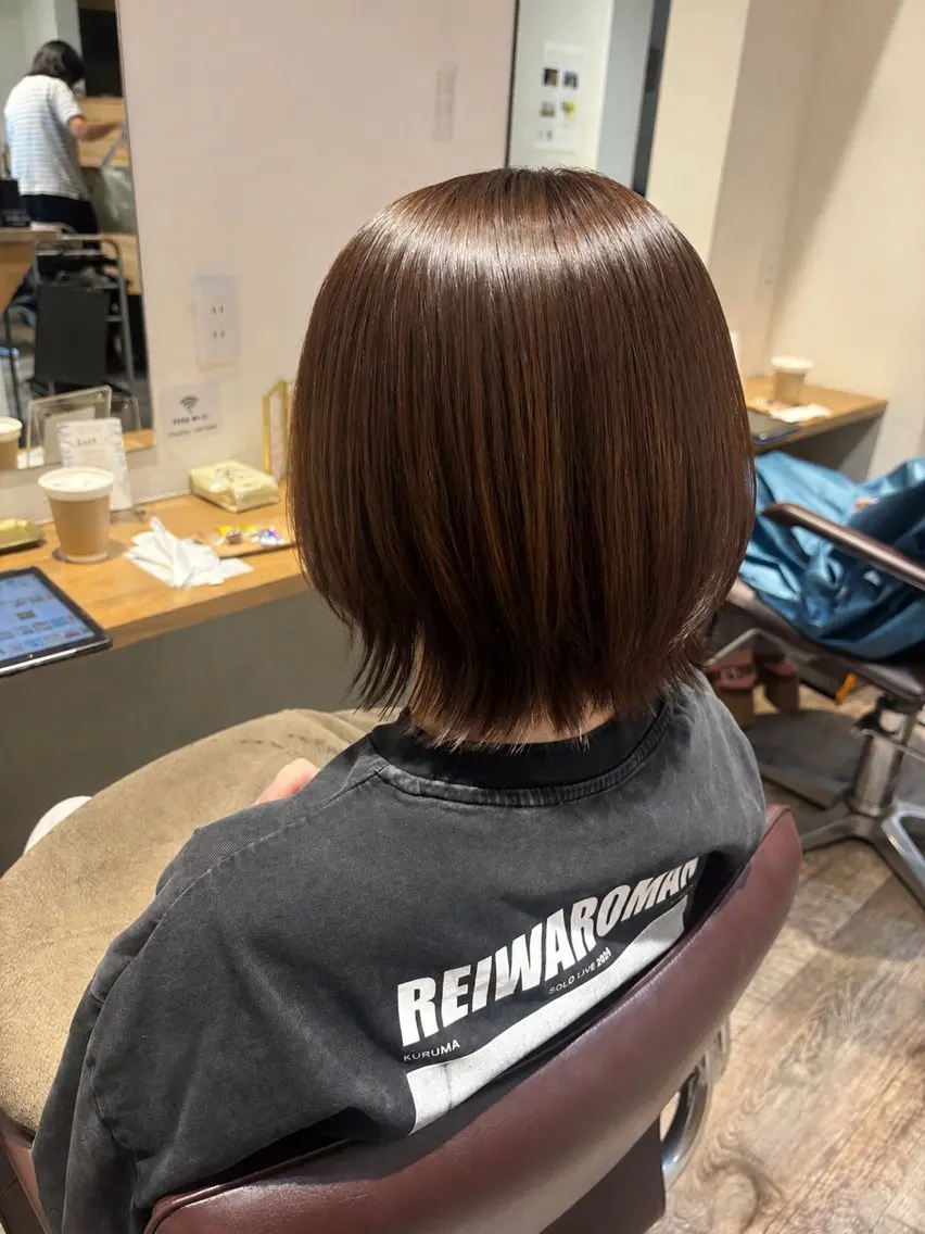 ミディアム カット ヘアカラー トリートメント SOL Matsumuraのマツエク・マツパデザイン