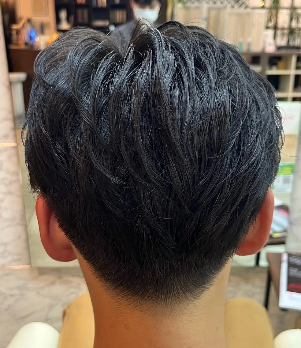 ショート パーマ メンズ カット 熊谷 拓海のヘアスタイル
