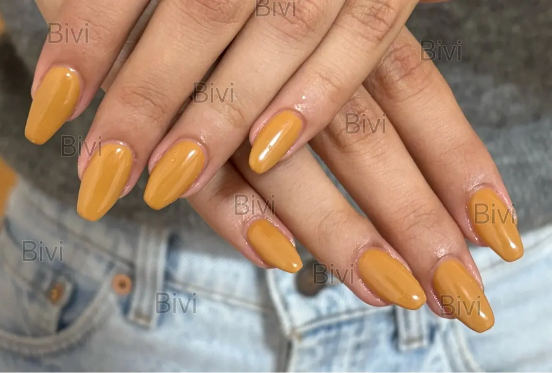 ネイル ミディアムネイル ハンドネイル ハンドケア ♡Bivi♡自爪に 優しいネイルサロンのネイルデザイン