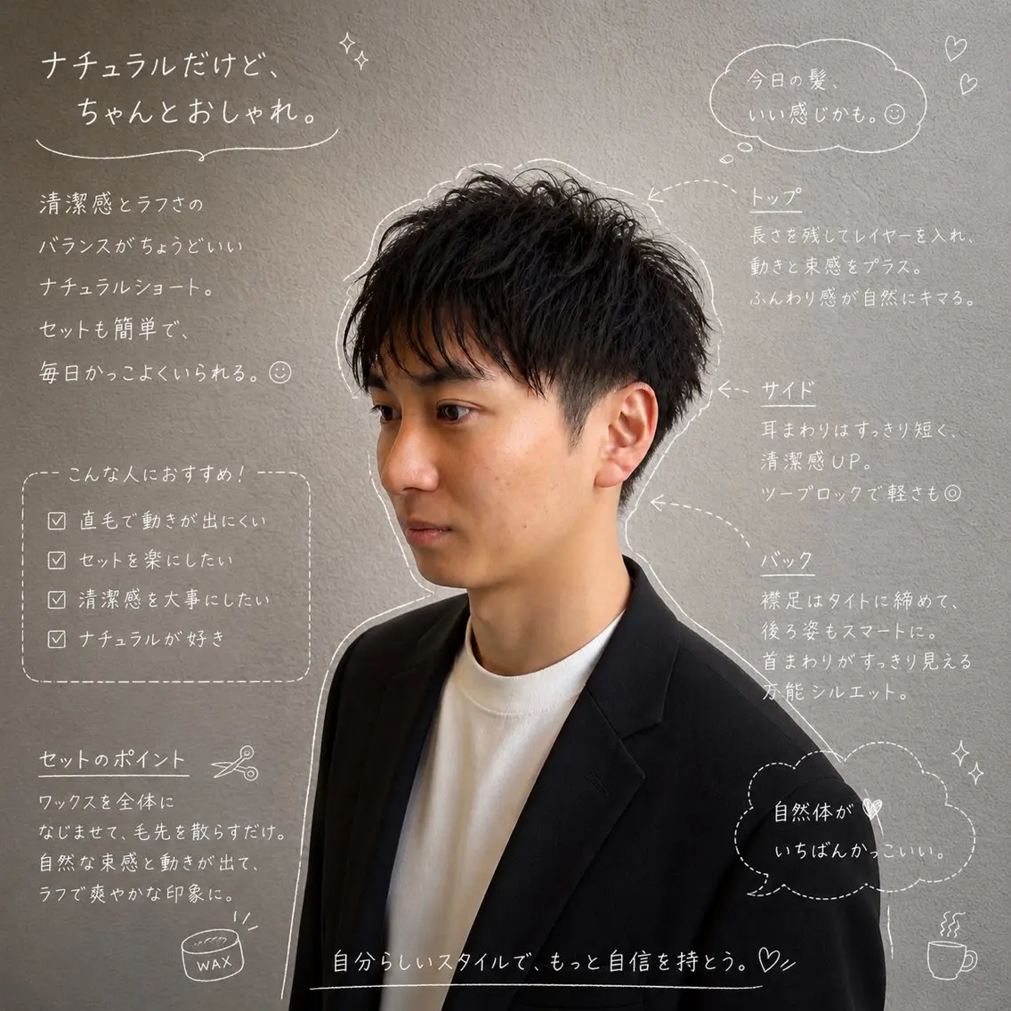 メンズ カット 髪質改善/はるか 透明感カラー🧸のヘアスタイル