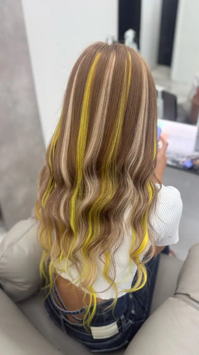 ロング ハイライト エクステ 大古 楓のヘアスタイル
