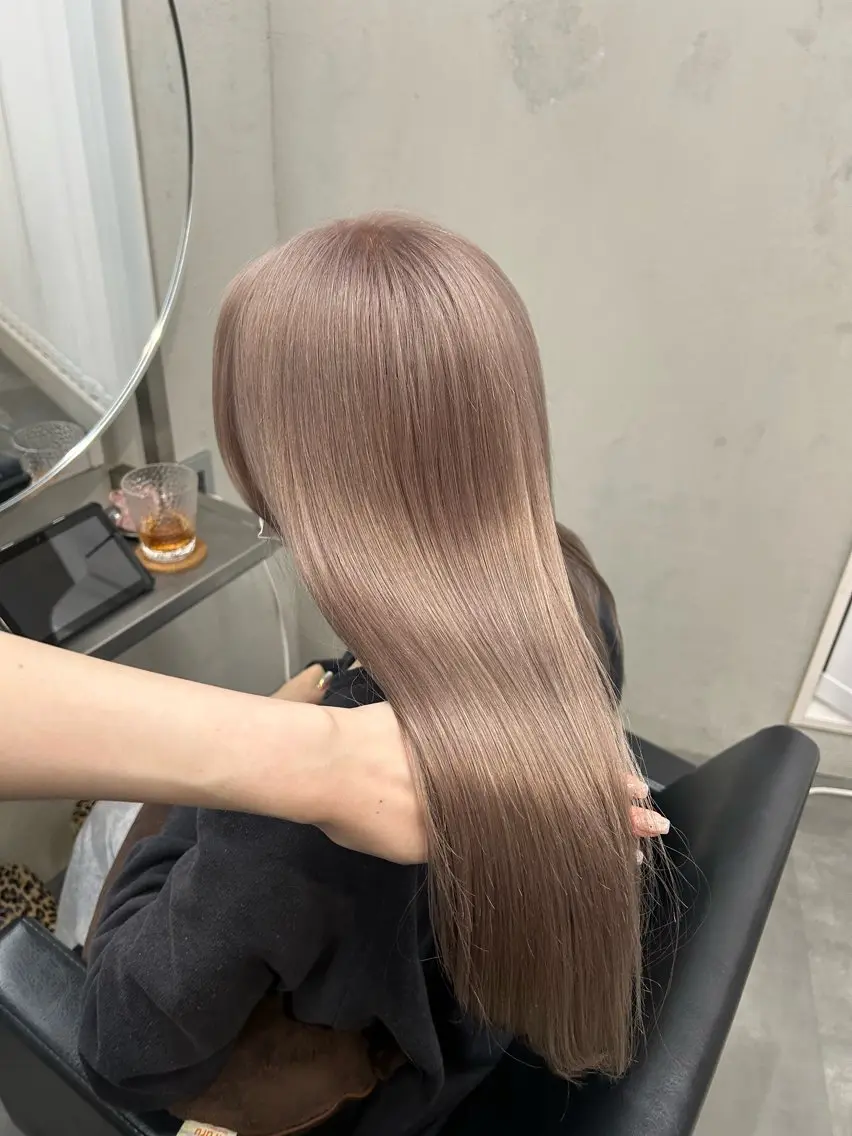 ロング カラー カット ヘアカラー トリートメント Haru/THREE …by velvetのヘアスタイル