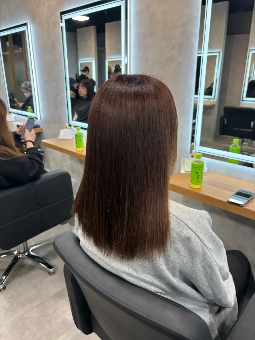 ミディアム カラー ヘアカラー 神谷勇太/ 札幌透明感カラー特化のヘアスタイル