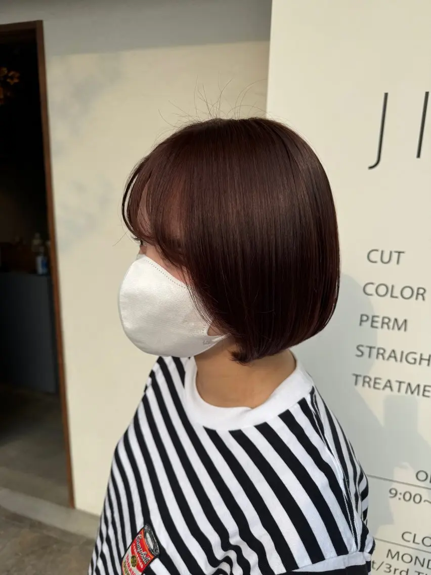 カラー ブラウンカラー ピンクカラー ヘアカラー トリートメント 澤田 優のヘアスタイル