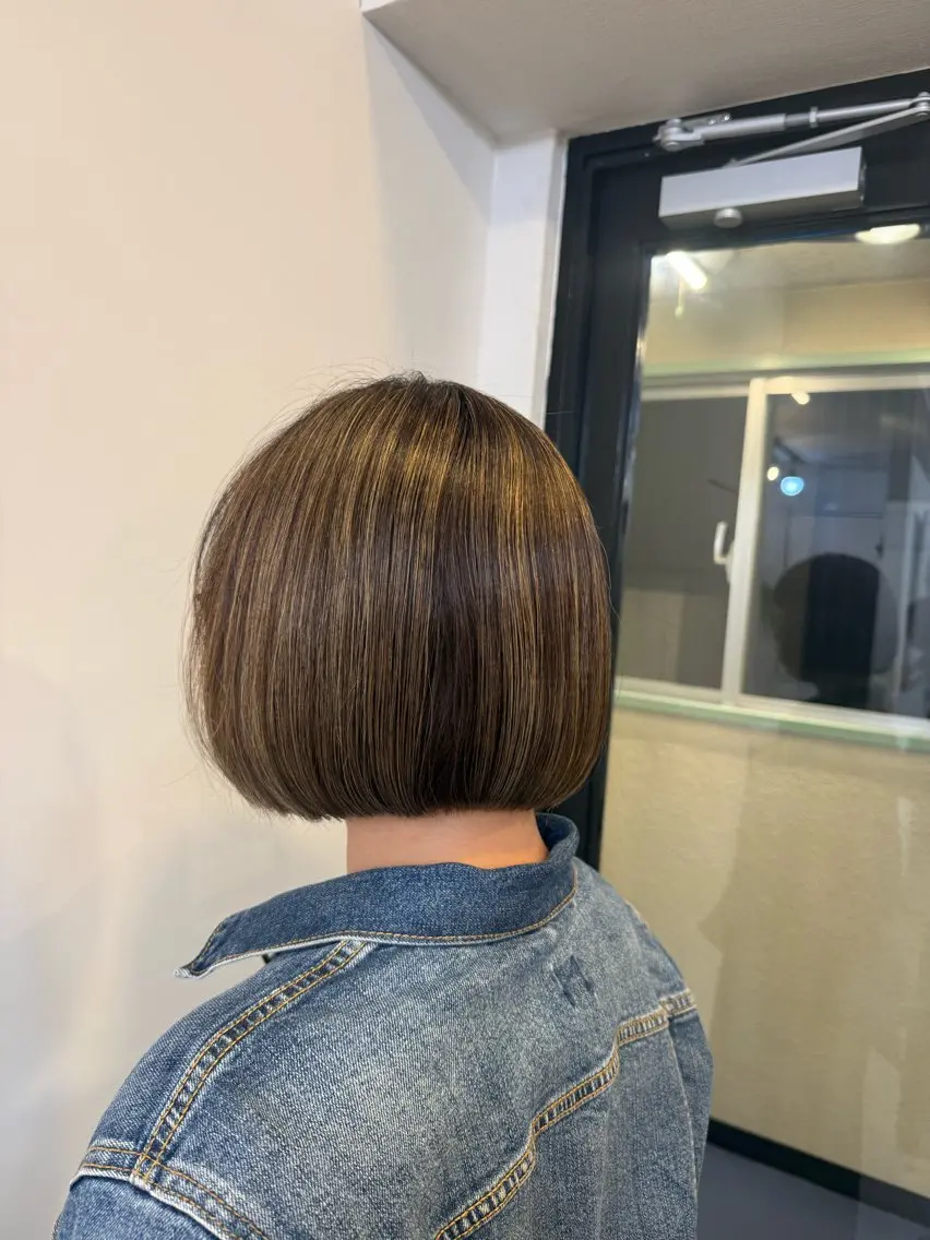 ショート カラー ヘアカラー SOU理美容所 ネネのヘアスタイル