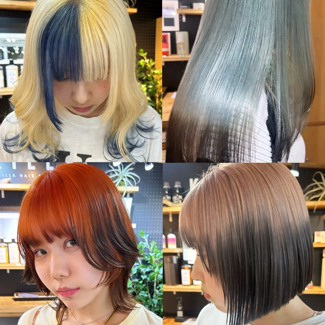 💘《ハイトーンに裾カラー》カット+ダブルカラー+裾カラー💘⟡.·*.ケアブリーチ無料⟡.·*.の写真