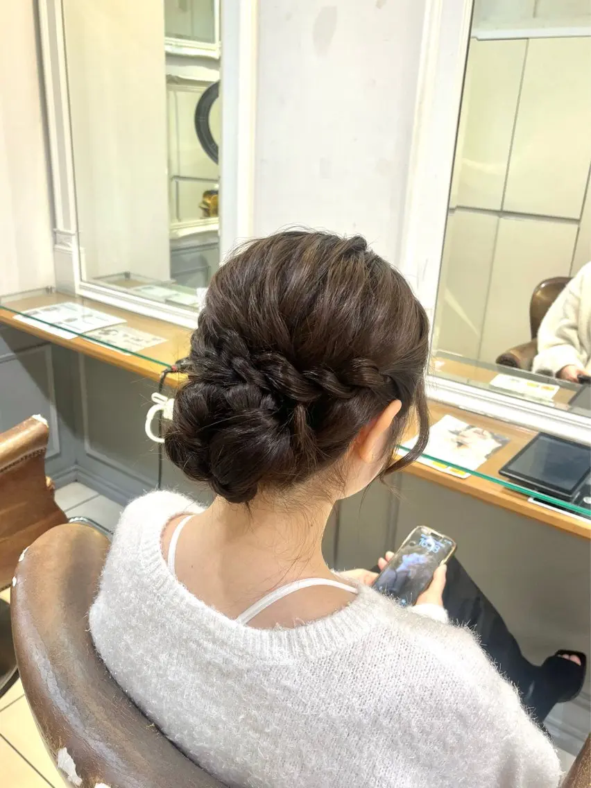 ロング ヘアアレンジ 横浜/カットモデル 佐藤桃香 🦥のヘアスタイル