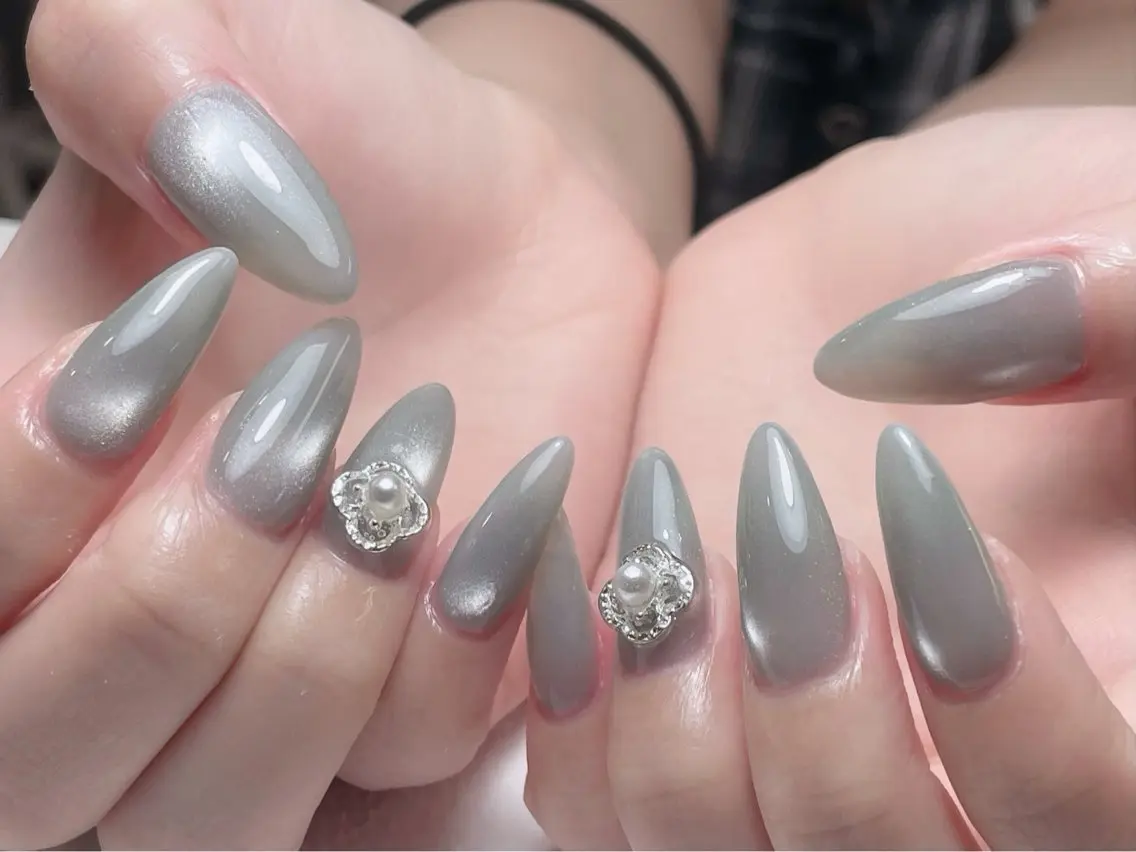 ネイル チークネイル 長さ出し フレンチネイル ジェルネイル 韓国ネイル 中野駅から2分 MEO NAILのネイルデザイン