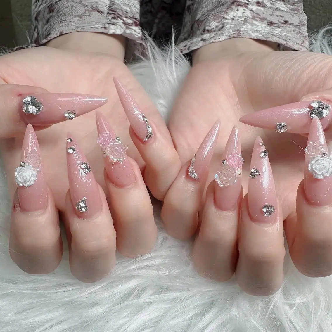 ネイル フットネイル フレンチネイル グラデーション 韓国ネイル ロングネイル ハンドネイル Hani Nail Salonのネイルデザイン