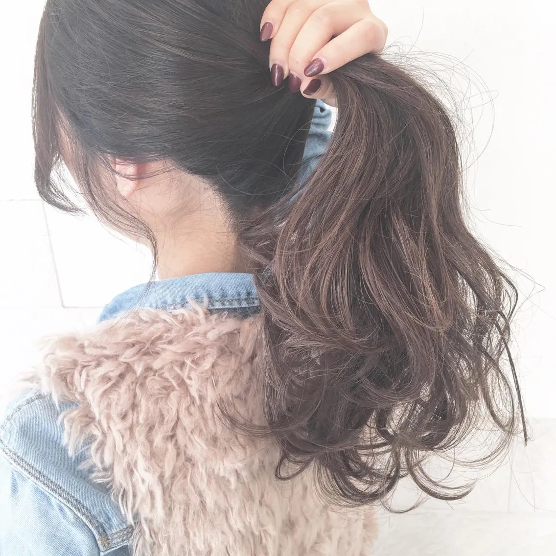 ロング カラー パーマ ヘアアレンジ ◆感動口コミ/最小顔 理論カット◆森口 峻のヘアスタイル