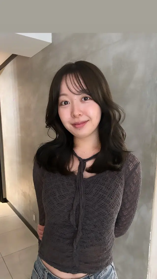 ロング カラー カット ヘアカラー タナカ カナ🫧のヘアスタイル