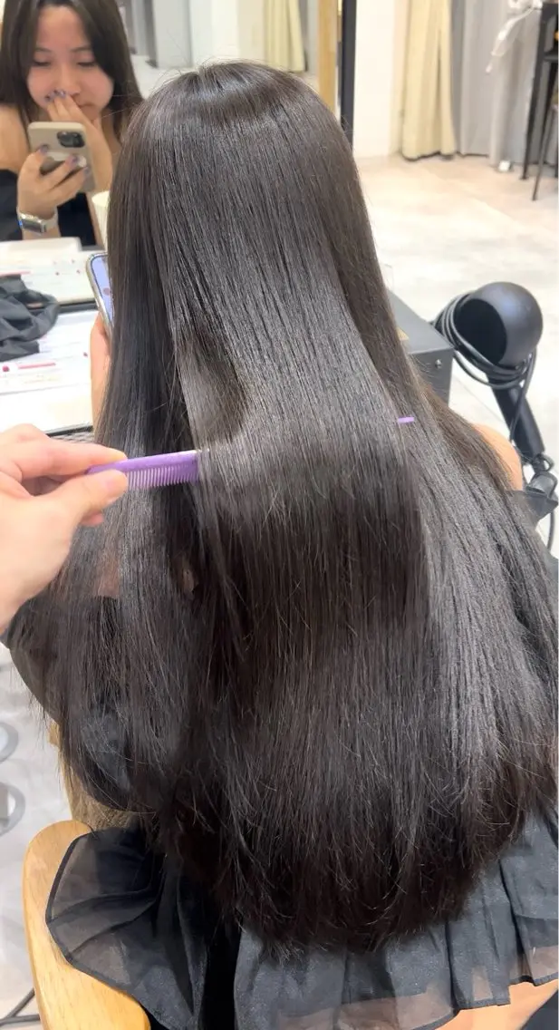 ロング 縮毛矯正 VIEW osaka u_riのヘアスタイル