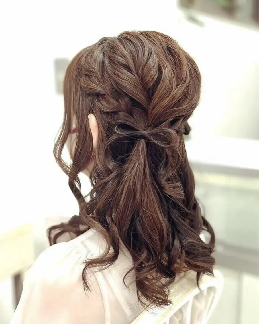 ヘアアレンジ ハーフアップ 似合わせヘアメイク 💐オダギリチアキのヘアスタイル