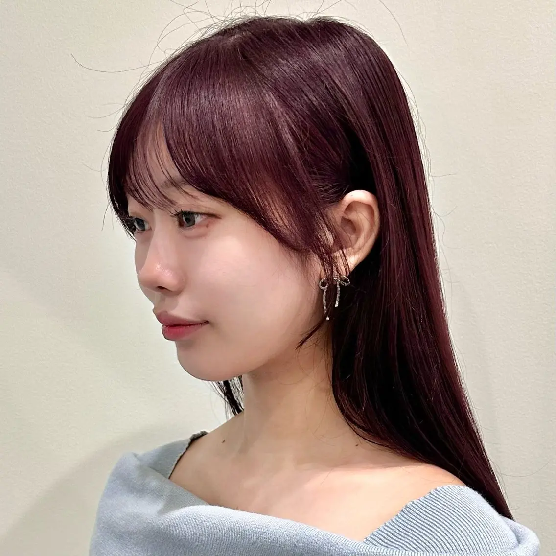 ロング カット ヘアカラー トリートメント 🌹ハッシュカット、 レイヤー韓国ヘア🌹のヘアスタイル