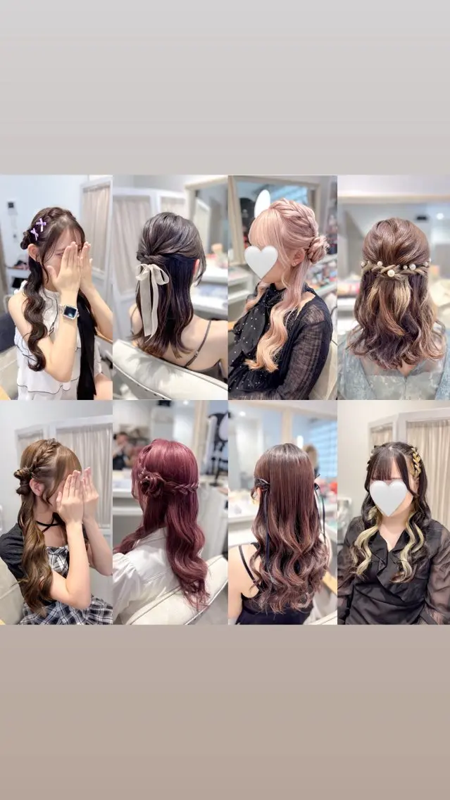 ヘアアレンジ ヘアセット ⭐︎moe 【ヘアセット🧸】のヘアスタイル