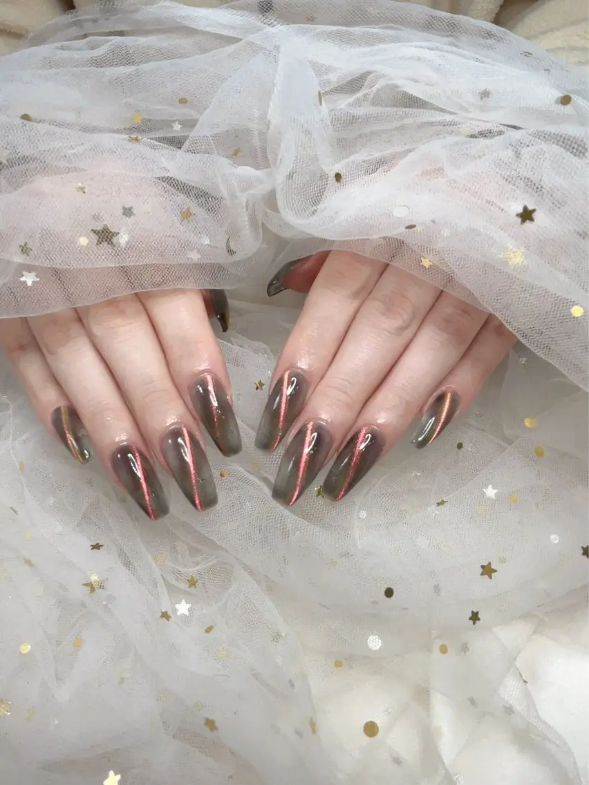ネイル マグネットネイル ハンドネイル ジョリ kasumi🌹💅のネイルデザイン