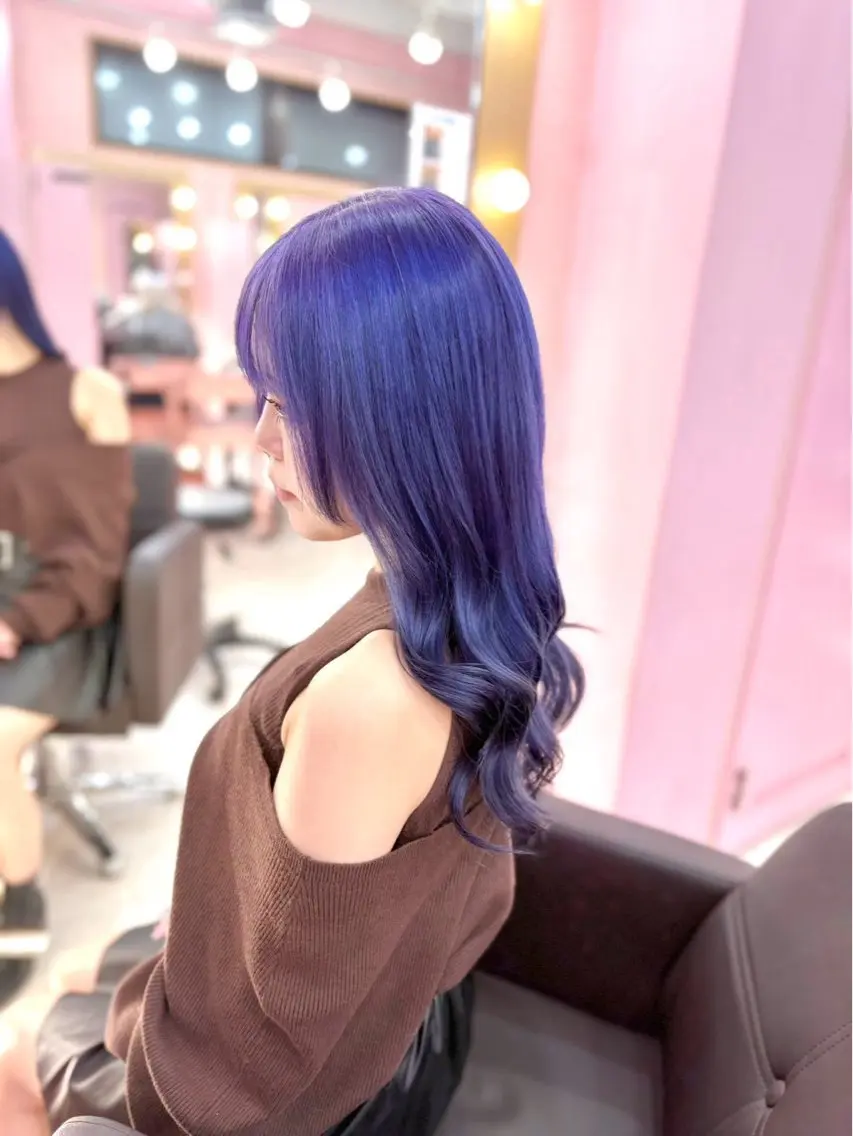 ロング カラー ヘアカラー 🌈デザインカラー ウルフカット りょうのヘアスタイル