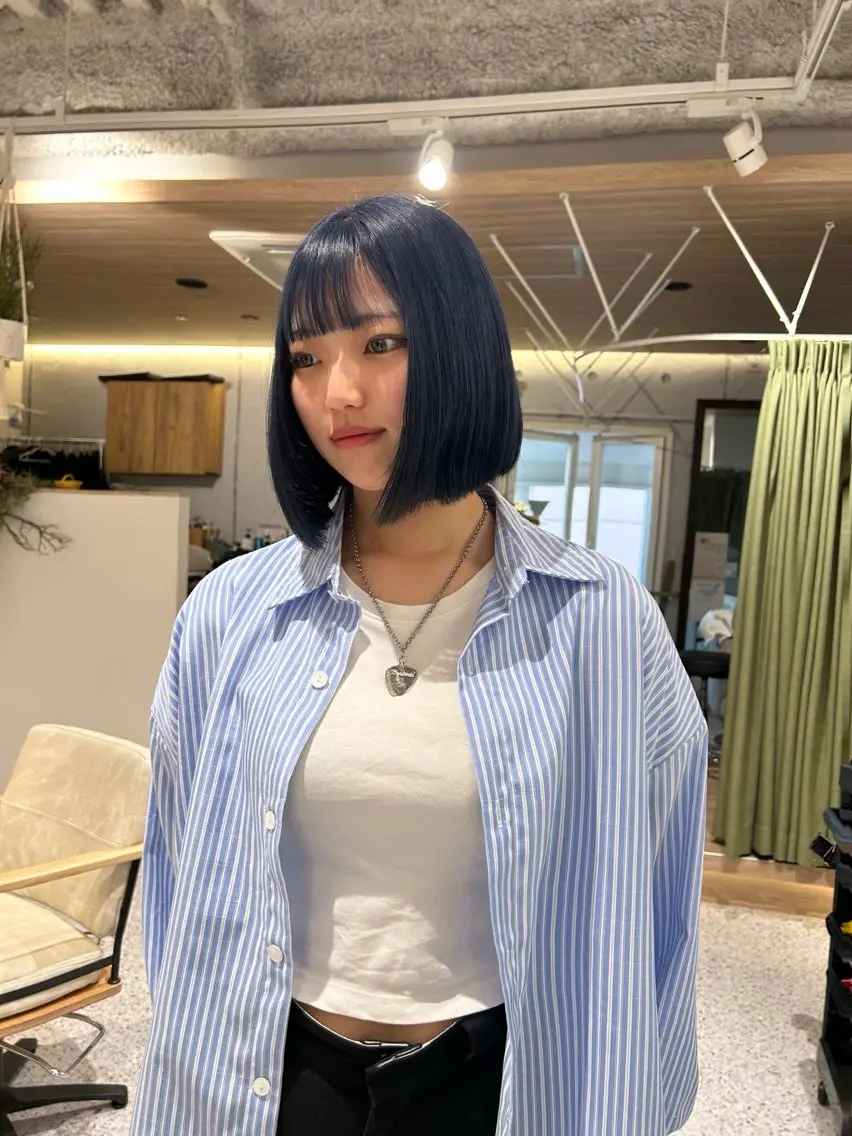 ミディアム ボブ カット hair&eye🎀 /momoKaのヘアスタイル