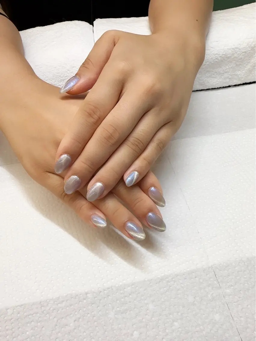 ネイル マグネットネイル マグネットワンカラー ワンカラーネイル ハンドネイル Maggie nailクロのネイルデザイン