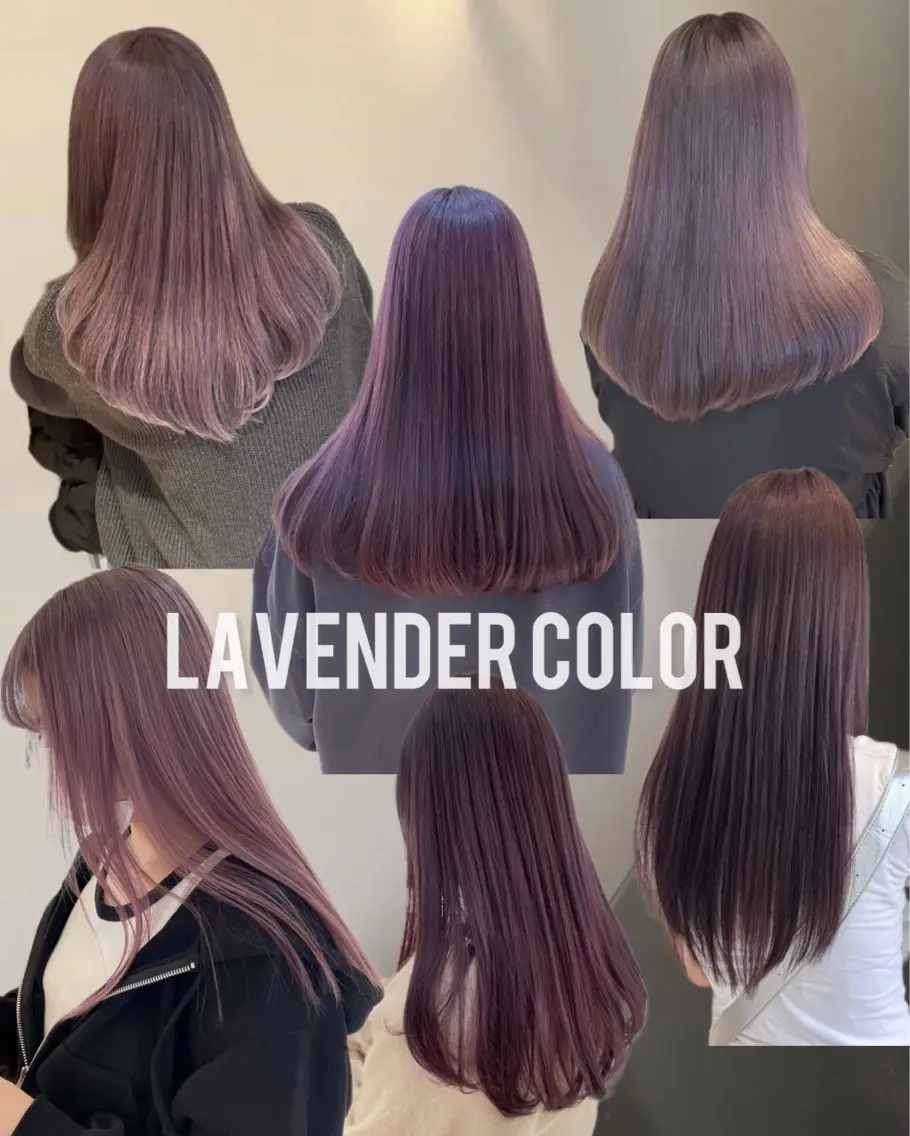 ロング カラー ヘアアレンジ ハイトーンカラー ラベンダーカラー ラベンダーグレー ピンクカラー ピンクラベンダー ヘアカラー トリートメント ヘアセット topstylist 🖤川辺晴加のヘアスタイル