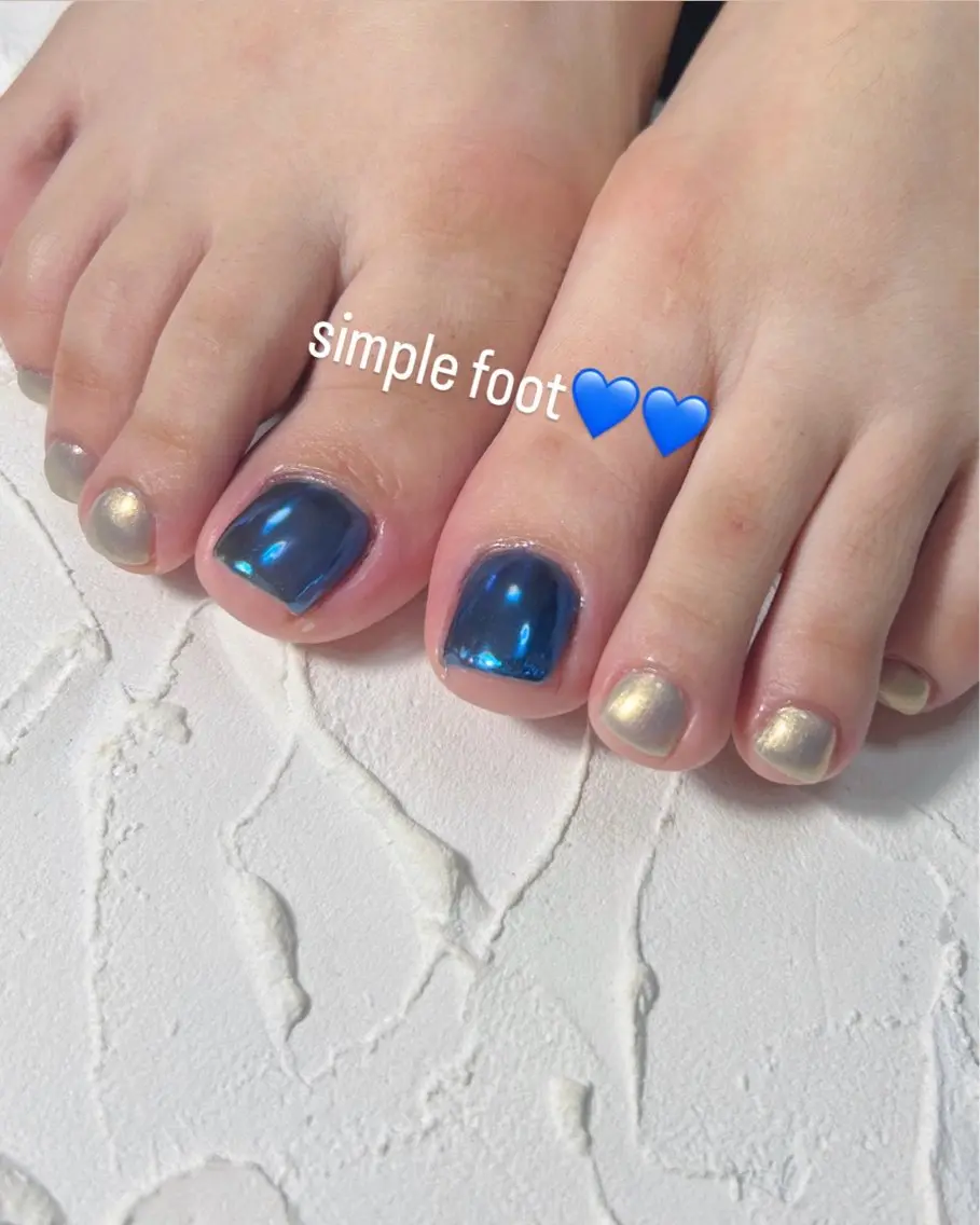ネイル フットネイル シンプルネイル フットネイル Lofinails ちひろのネイルデザイン