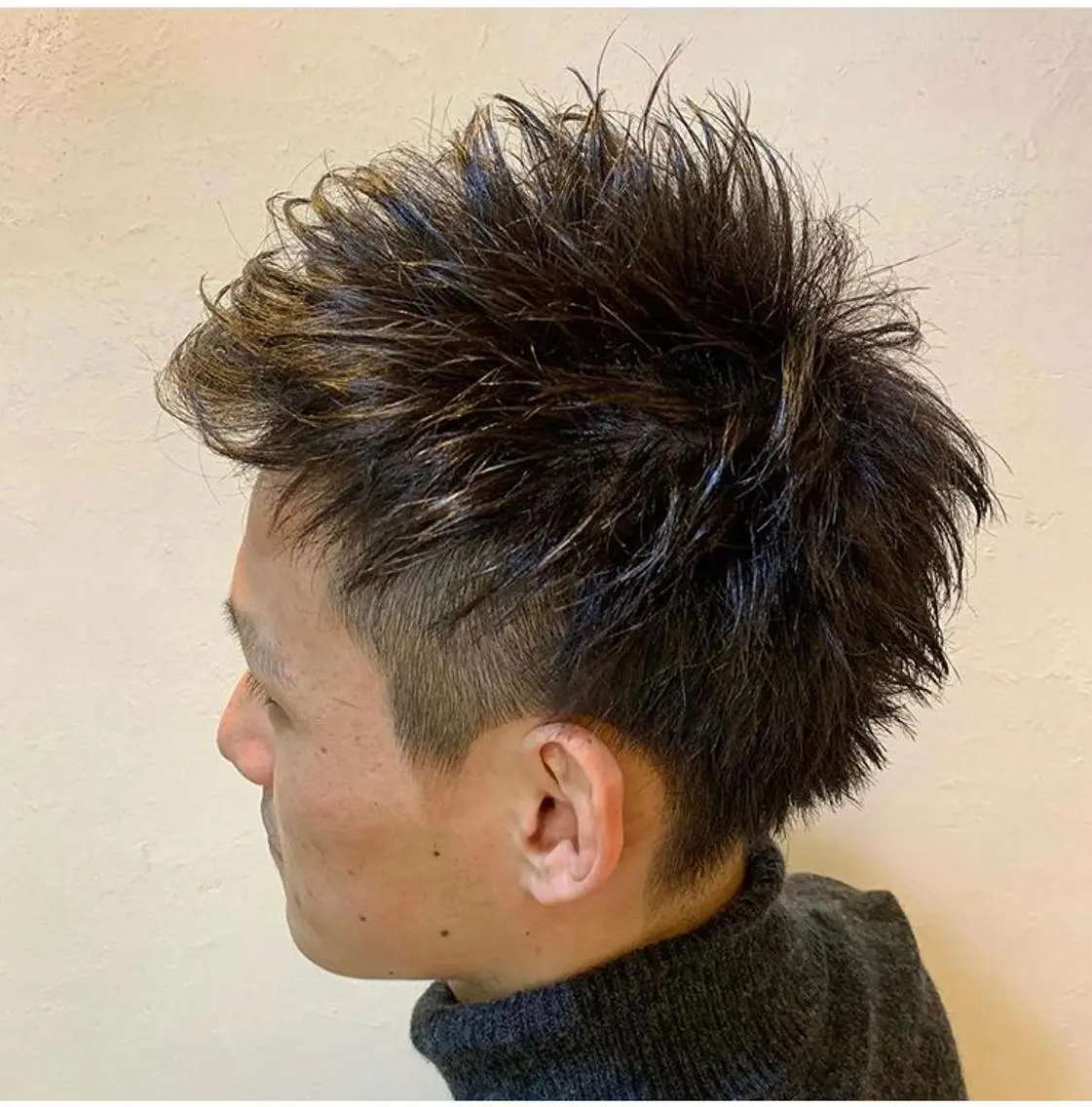 ショート パーマ メンズ スパイキーショート ショートヘア Live店長 yumenaのヘアスタイル