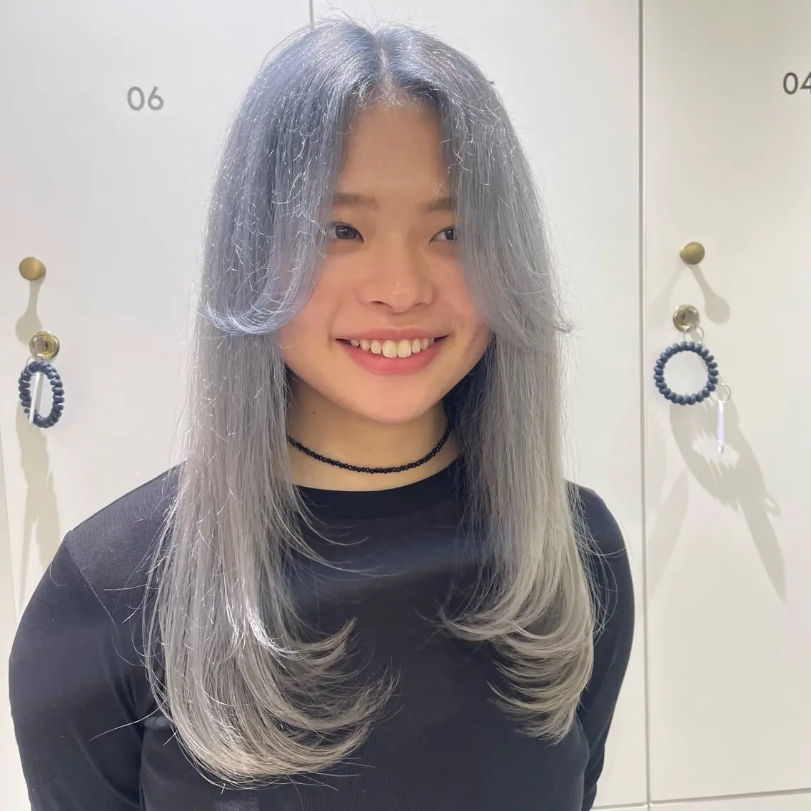 ロング レイヤーカット 暖色カラー/レイヤー スタイル みはる🌙のヘアスタイル