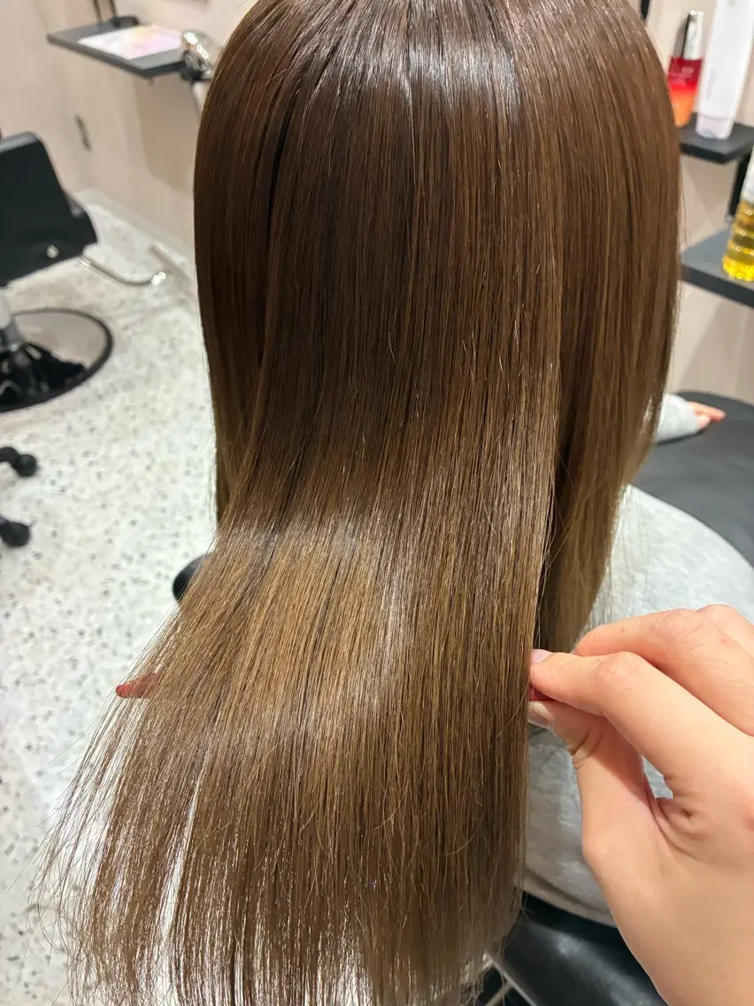 ミディアム カラー ヘアカラー トリートメント 美髪×髪質改善 🖤Yukineのヘアスタイル
