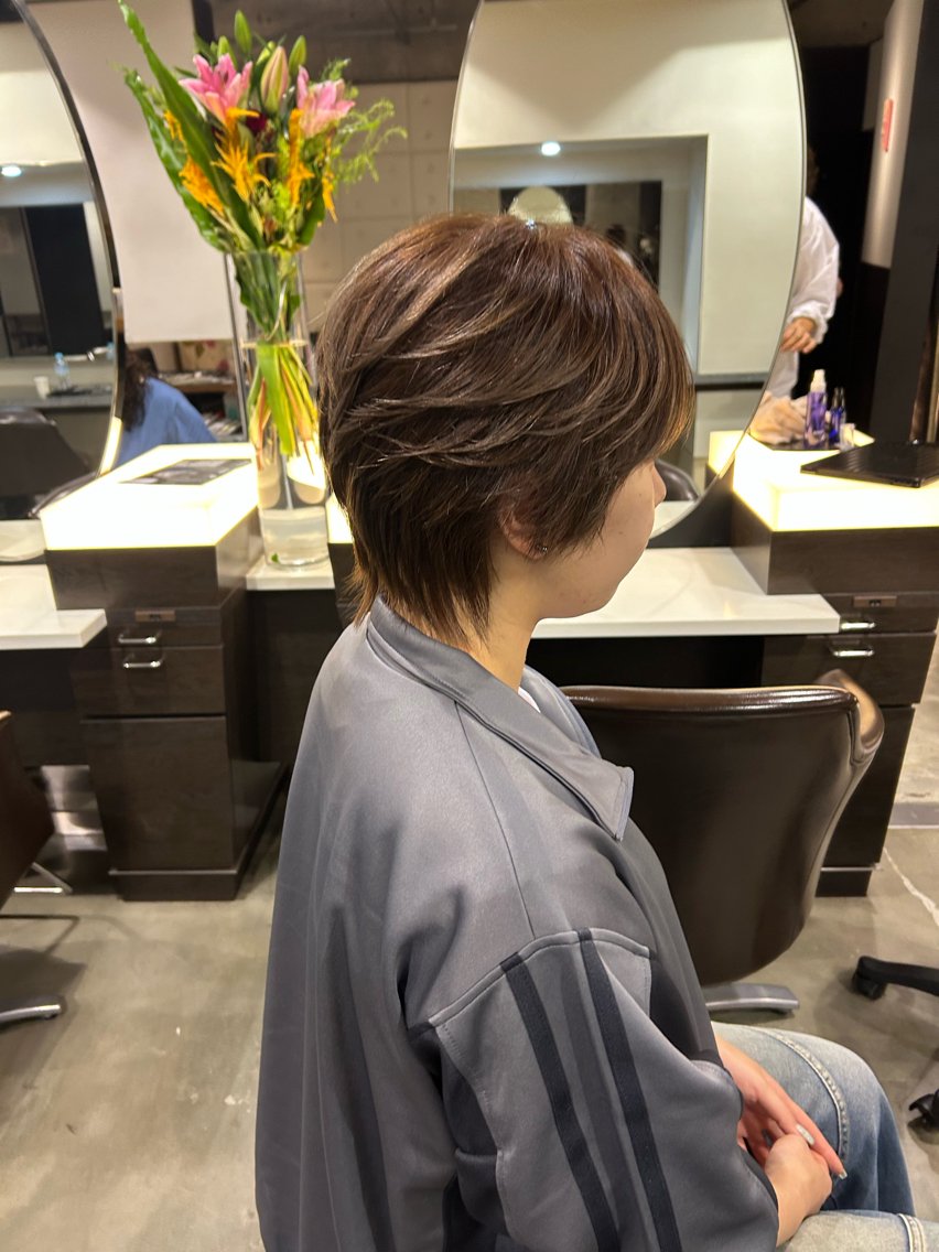 ショート カット ヘアカラー トリートメント NanaKo 表参道 レイヤー/ハッシュのヘアスタイル