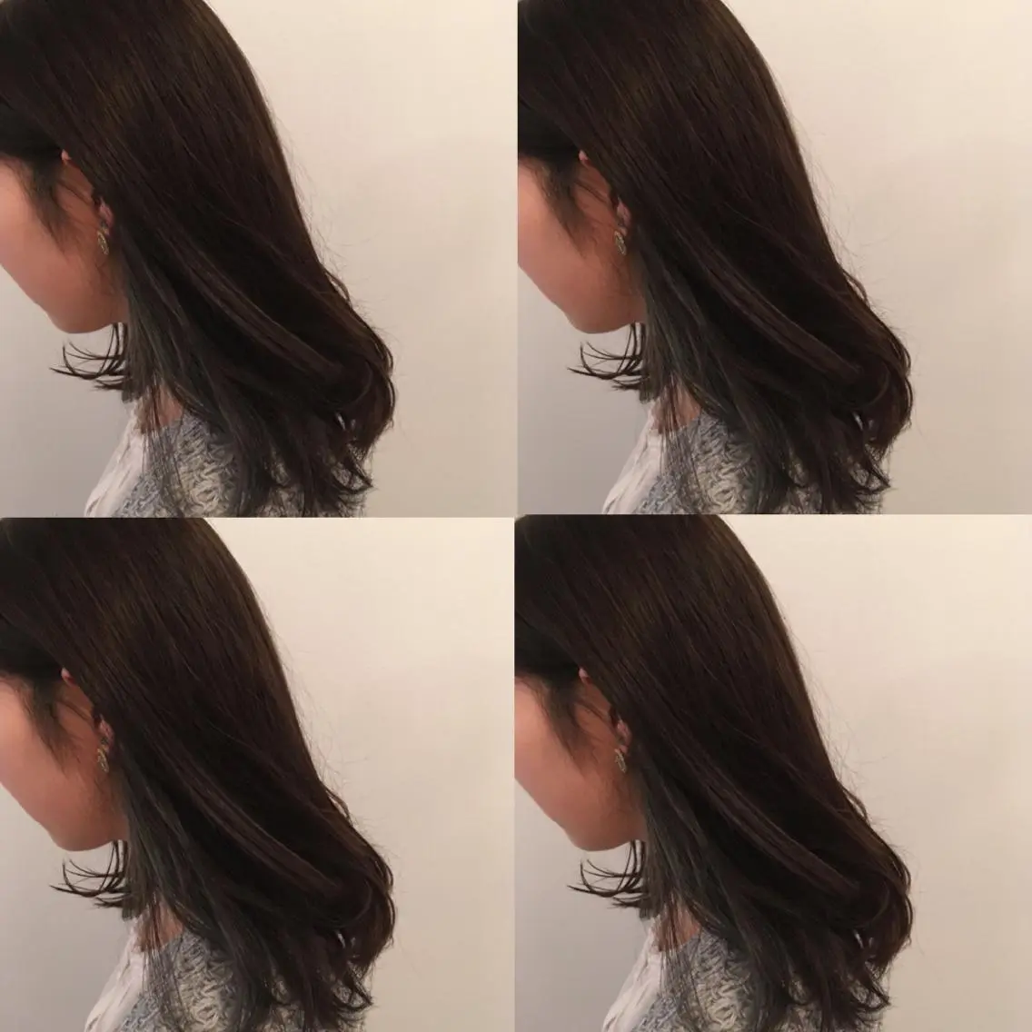 ロング カラー RINA🧤 デザインとボブのヘアスタイル