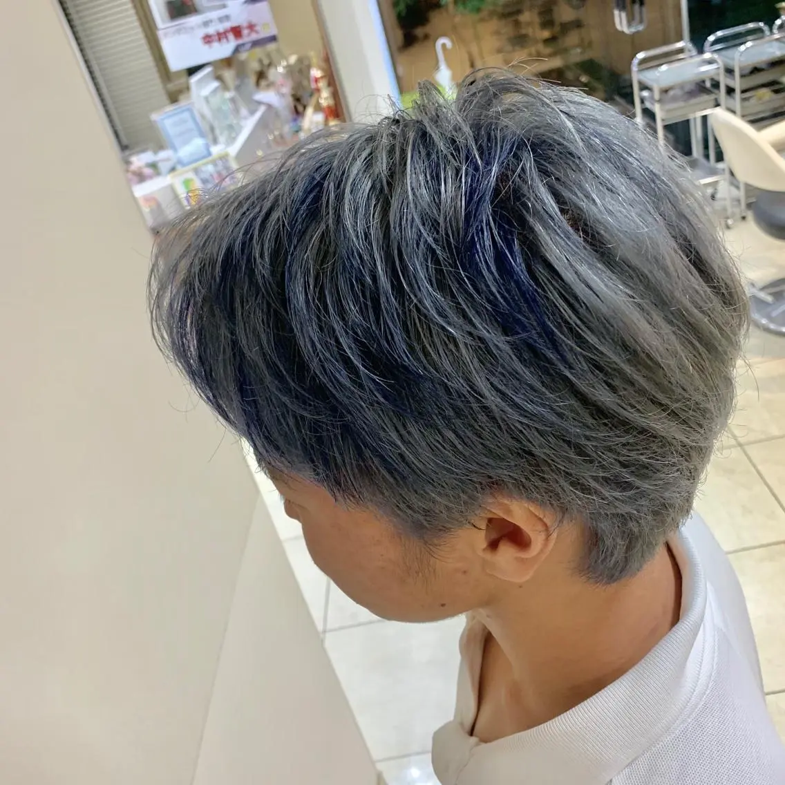 ショート カラー ヘアアレンジ メンズ ヘアカラー トリートメント 【Sweep】おじま のぞみのヘアスタイル