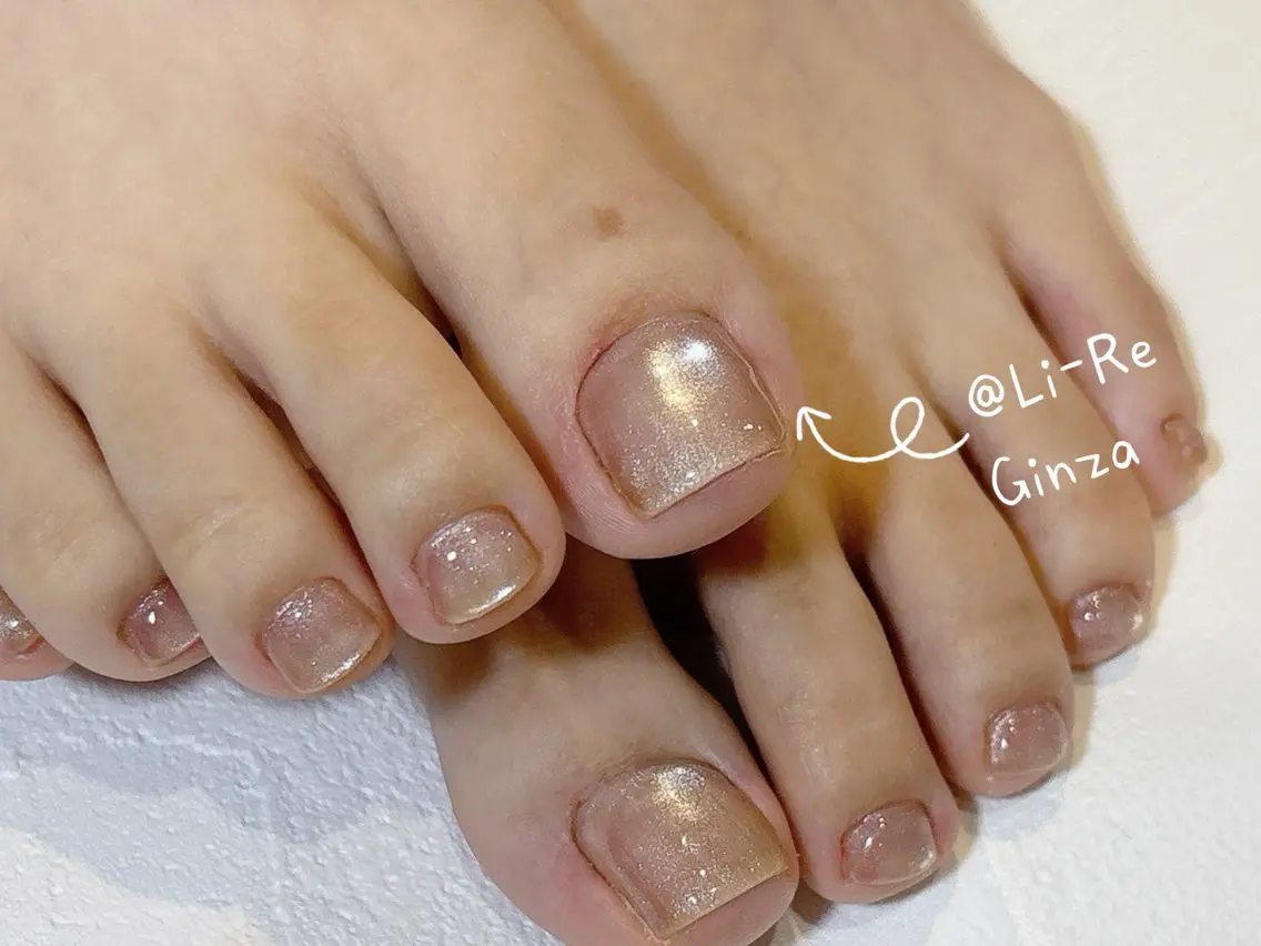 ネイル フットネイル Li-Re GINZAのネイルデザイン