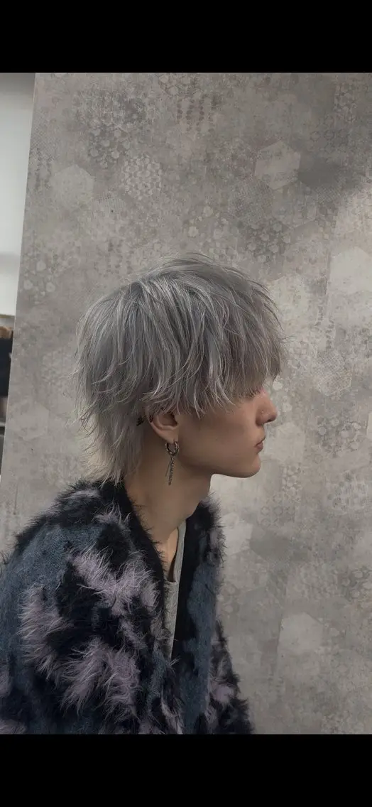 カラー メンズハイトーン 北斗💍レイヤーのヘアスタイル