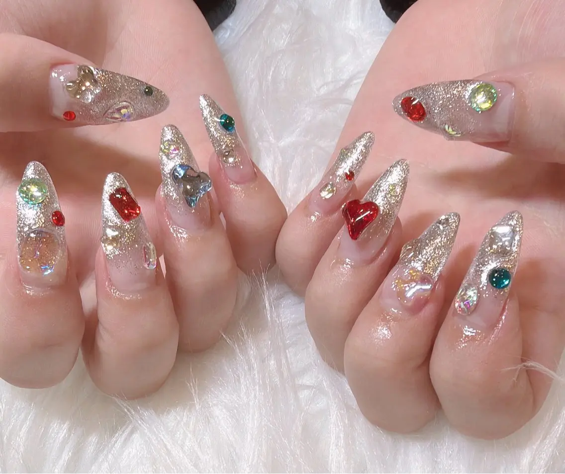 ネイル 長さ出し キュート ネイルのネイルデザイン