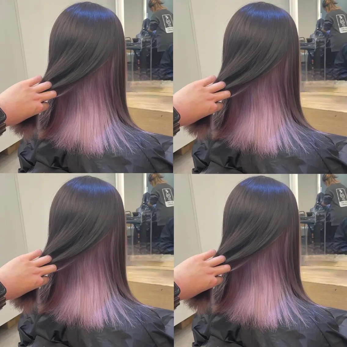ミディアム カラー カット ヘアカラー トリートメント 韓国🇰🇷透明感 ERIのヘアスタイル