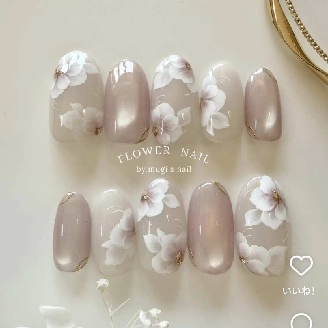 7/13（月）【12:00～⚠オフなし】ハンド🌸指定画像アート※補強・長さ出し不可の写真