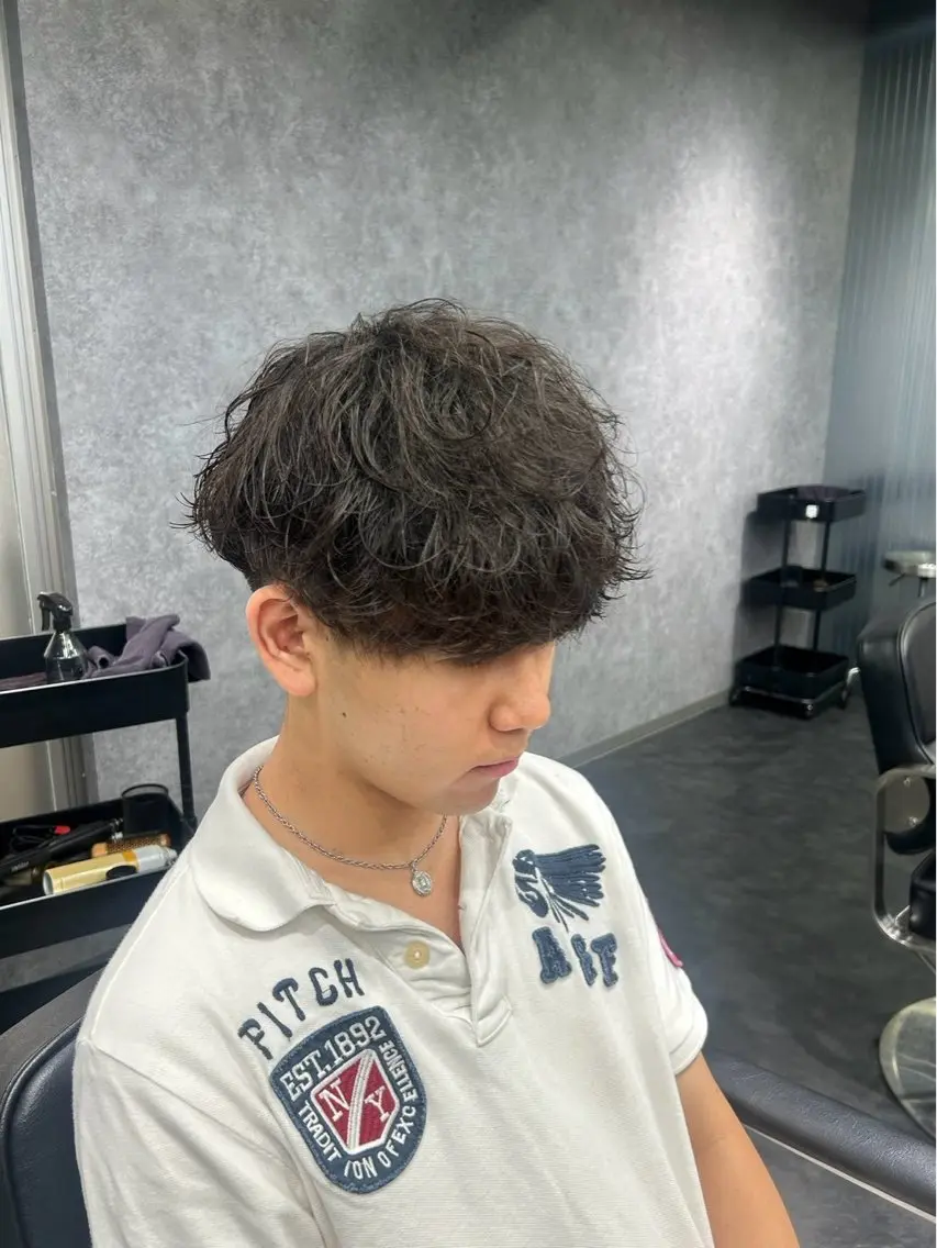 パーマ メンズ カット パーマ 🏁 メンズ特化 /Hinata🌼のヘアスタイル