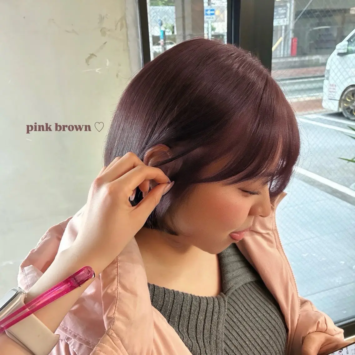 ショート ヘアカラー nanami🏷🤎 ベージュのヘアスタイル