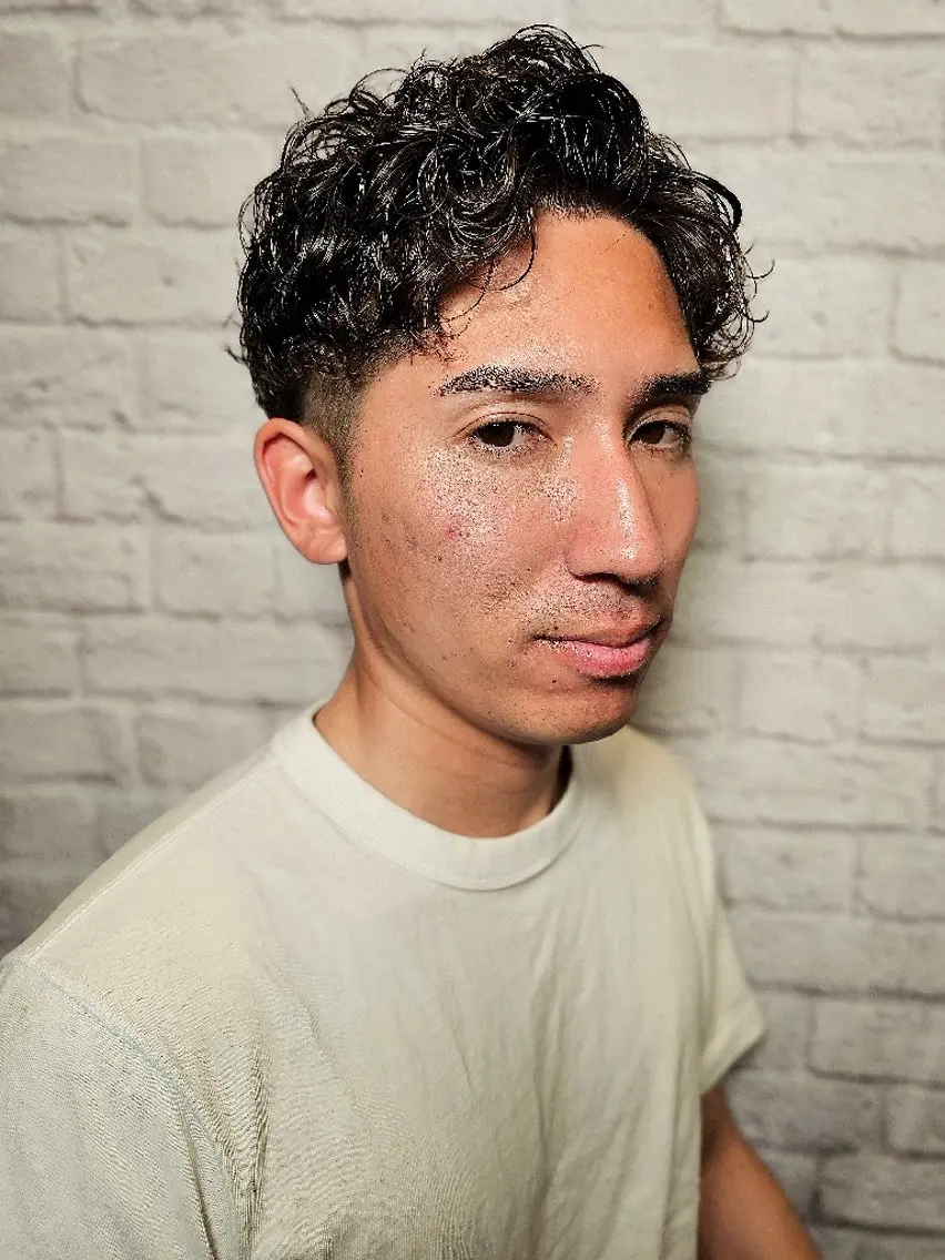 ショート パーマ メンズ カット パーマ 💈メンズカット 💈鈴木将希のヘアスタイル